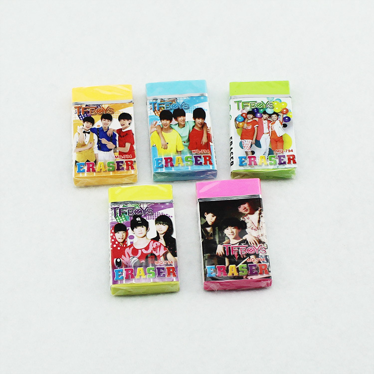 TFBOYS 集体款 王俊凯 王源 易烊千玺彩色 橡皮擦 橡皮(5块装)在类目 电子词典/电纸书/文化用品, 日常学习用品, 橡皮中 - 来自Buy2taobao.com提供专业的淘宝代购服务