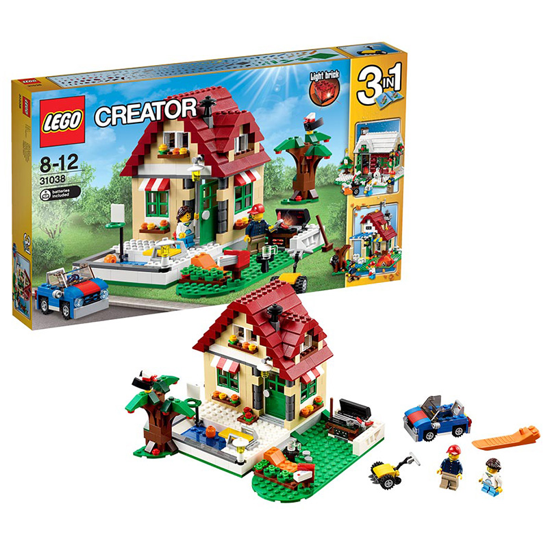 乐高创意百变组31038四季变换小屋LEGO CREATOR 积木玩具益智趣味