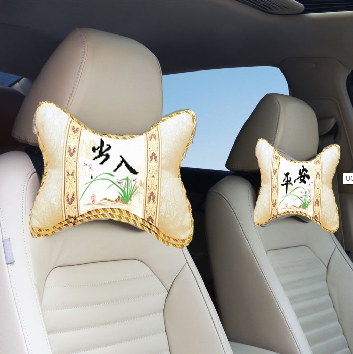 Cross Stitch Pillow automobile new pattern European style Countryside Cushion orchid Access to safe ks Pillow case for neck protecting vehiclein the Home Fabric , Stitch & Tools Accessories , Cross Stitch Kit category - from Buy2taobao.com to provide professional Taobao agent buy service