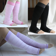 日本夜间睡眠袜塑型瘦腿袜去浮肿分段压力袜子瘦小腿消水肿黑色