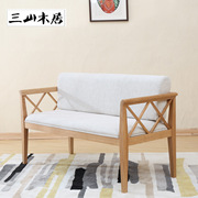 日式客厅小户型单人双人沙发，餐厅沙发椅，现代简约布艺小沙发椅y015