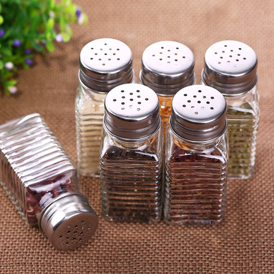 包邮无铅玻璃调味瓶 调料盒 调味罐 瓶无铅储物罐罐 厨房用品套装