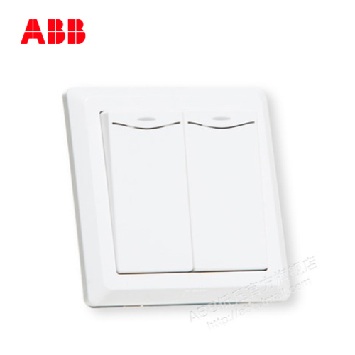瑞士ABB 開關插座 德逸二開單控開關 雙開單控開關帶裝飾線AE132在類目 電子/電工, 開關, 多控開關中 - 來自Buy2taobao.com提供專業的淘寶代購服務