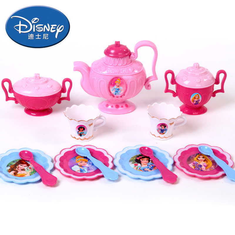 迪士尼公主茶具组合儿童过家家女孩玩具下午茶