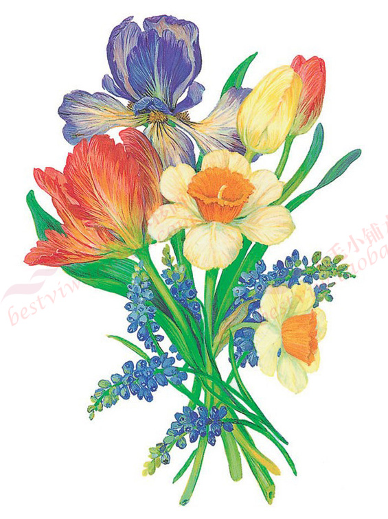 40-21 Hand-painted flowers Water transfer painting Water transfer kitchen Bathroom tiles Refrigerator sticker cupboard furniture APPLIQUEin the Home accessories , Decorative painting , Modern decorative painting category - from Buy2taobao.com to provide professional Taobao agent buy service