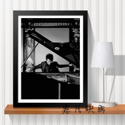 郎朗海报装饰画客厅餐厅咖啡厅音乐家钢琴家古典音乐挂画有框画