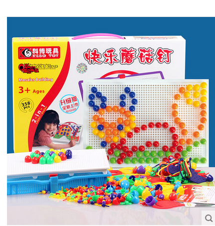 蘑菇钉智力组合插板 蘑菇丁拼插拼图大号串珠穿线儿童益智玩具3|ruв категории игрушка/коляска/головоломка/блоки/модель, бусы/головоломка/в паре/демонтаж/бить игрушки, Включить бисером/грибы включить гвоздь - от Buy2taobao.com для оказания профессиональной услуги покупки агента Taobao