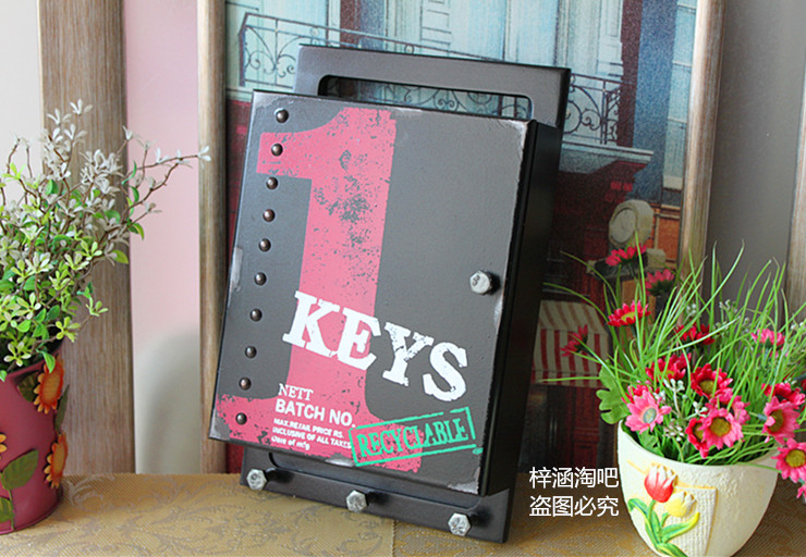 Zakka KEYS钥匙盒收纳盒复古做旧木盒装饰壁挂淘宝摄影道具|msdalam kategori Aksesori rumah, mural - dari Buy2taobao.com untuk memberikan perkhidmatan ejen Taobao profesional membeli