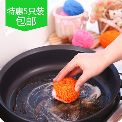 标题优化:【特价猫】不粘锅专用清洁球 纤维非钢丝球不伤锅 厨房洗碗刷锅