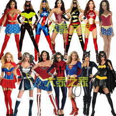 万圣节cosplay舞会派对超人服装 成人男女超人套装演出表演衣服