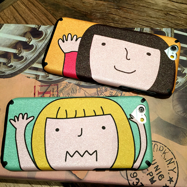 韩国女孩iphone6 7plus磨砂硅胶挂绳手机壳苹果6s全包卡通保护套