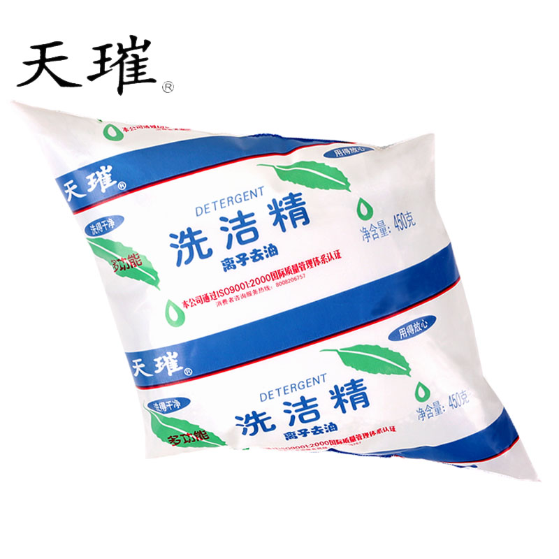 【天猫超市】天璀洗洁精 多功能离子去油 450g 环保袋装补充包