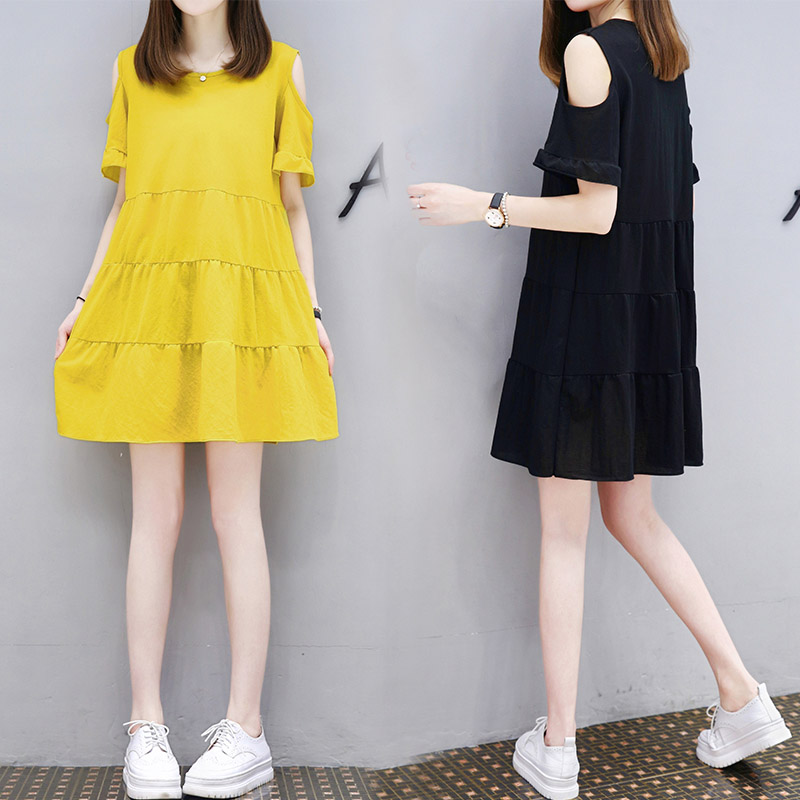 Maternity summer 2019 Korean Edition Chao Ma strapless skirt summer pure cotton Maternity Dress Mid length version 200 Jinin the Maternity/Maternal supplies/Nutrition , Maternity , Dress category - from Buy2taobao.com to provide professional Taobao agent buy service