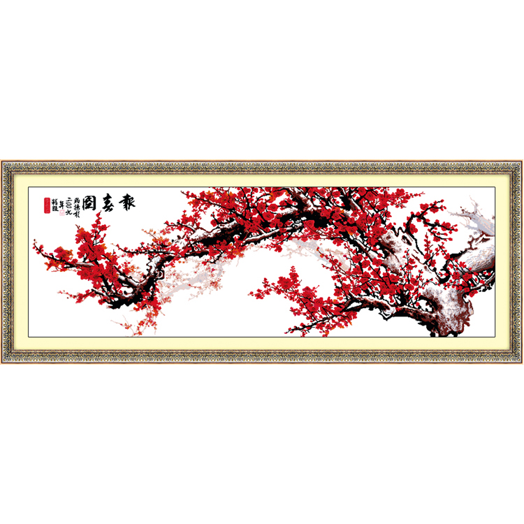 电脑十字绣成品 新款特价大画 机绣成品红梅报春图2 客厅装饰大画在类目 居家布艺, 十字绣及工具配件, 十字绣成品中 - 来自Buy2taobao.com提供专业的淘宝代购服务