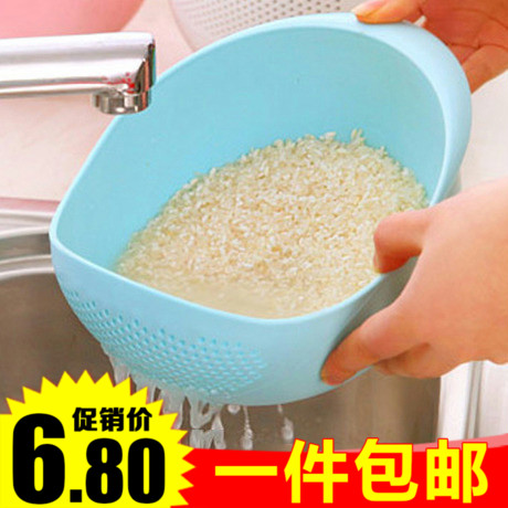 炫彩加厚厨房淘米器 洗米筛淘米盆 塑料沥水洗菜篮 洗菜筐在类目 餐饮具, 餐具, 果盆/果盘/果篮中 - 来自Buy2taobao.com提供专业的淘宝代购服务