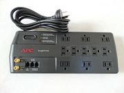 APC 专业级防雷 电源净化 滤波电源插座 电视 ADSL 主从联控