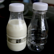 200mlPET液体酸奶瓶宽口塑料酸奶瓶防盗酸奶瓶一次性牛奶瓶70个
