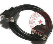 DB9针对孔Null Modem Cable 公对母零调制解调器RS232线 串口线