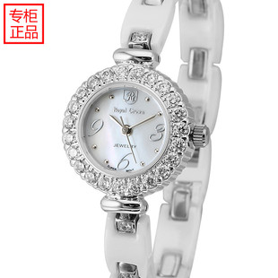 royalcrown萝亚克朗品牌手表，小巧优雅复古表镶钻陶瓷表女