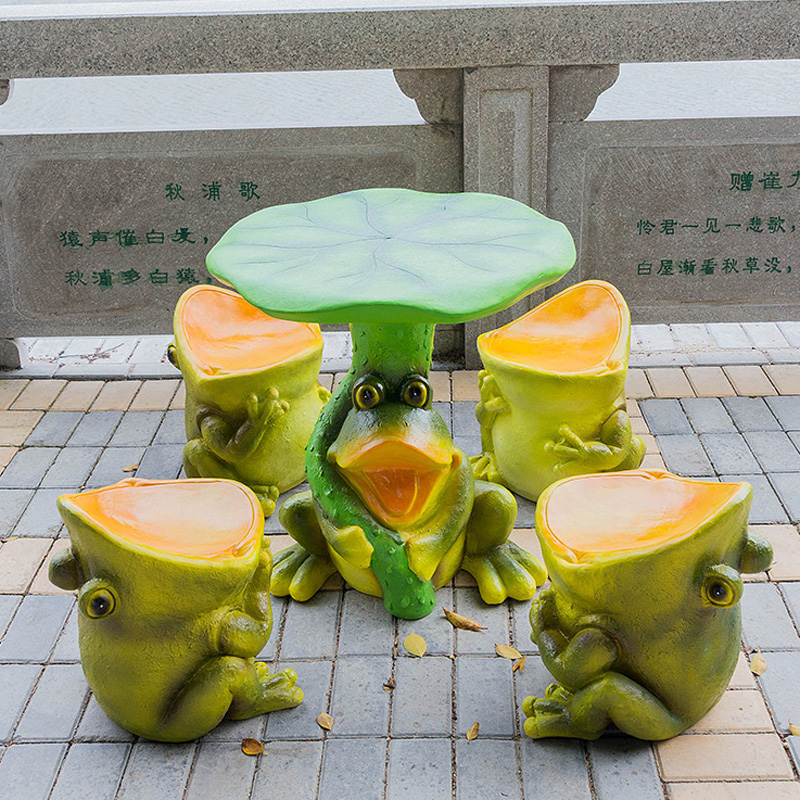 创意户外桌椅 花园庭院阳台桌椅茶几动物造型幼儿园儿童桌椅组合在类目 家居饰品, 摆件中 - 来自Buy2taobao.com提供专业的淘宝代购服务