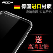 ROCK适用iphone6splus手机硅胶套 透明硅胶保护壳5S软tpu耐摔套