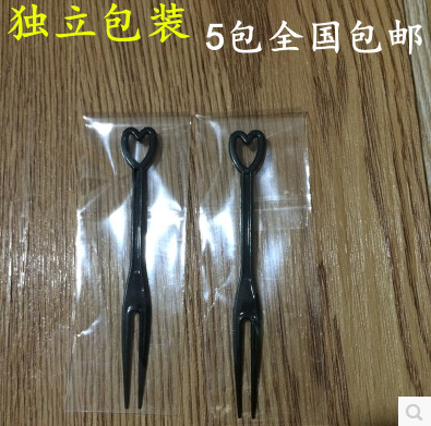 disposable Independent packing black Fork Love fork Fruit fork Cake fork Two tine 100 branchin the Tableware , Tableware , Fruit fork/Fruit sign category - from Buy2taobao.com to provide professional Taobao agent buy service