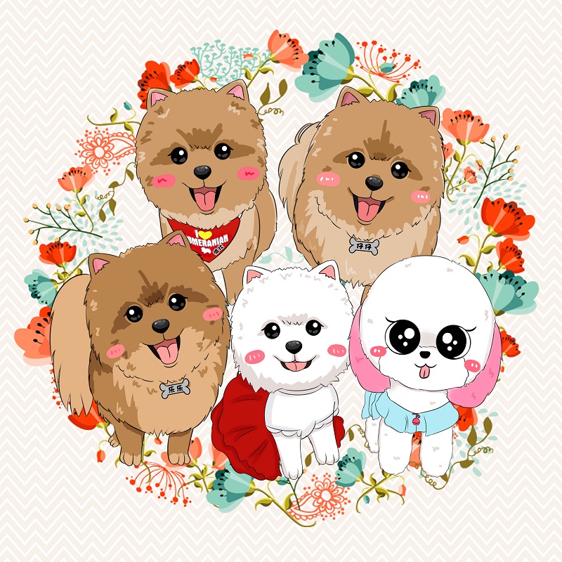 寵物動物貓咪狗狗半寫實插畫Q版卡通轉手繪頭像畫像設計定制在類目 個性定製/設計服務/DIY, 設計服務, 卡通/動漫/插畫設計中 - 來自Buy2taobao.com提供專業的淘寶代購服務