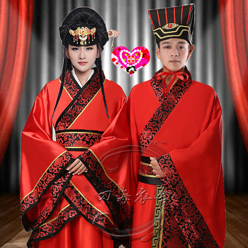 古代古装红色新娘新郎中式结婚喜服婚礼服装汉服唐朝汉朝婚服男女|msdalam kategori Butik wanita / wanita, pakaian/pakaian kebangsaan/peringkat pakaian, pakaian kebangsaan/pakaian - dari Buy2taobao.com untuk memberikan perkhidmatan ejen Taobao profesional membeli