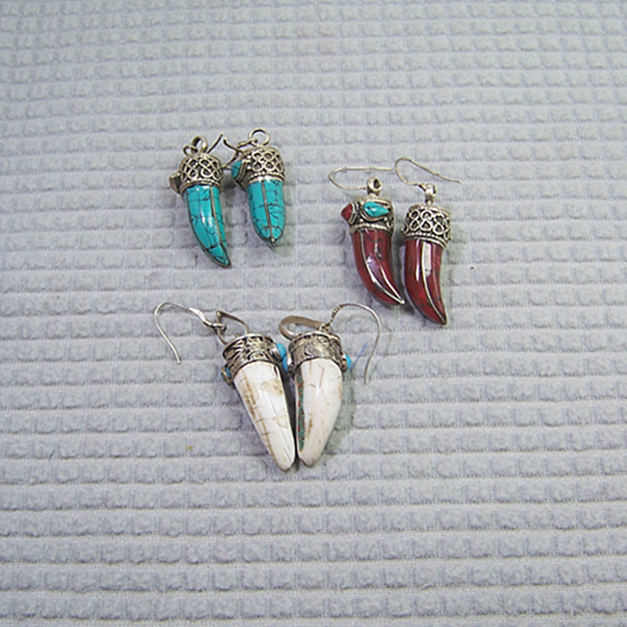 Promotion Nepal manual 925 gemstone Ethnic style fashion personality Domineering have more cash than can be accounted for Earrings Earringsin the Accessories/Fashion Jewelry, Earring , Earring category - from Buy2taobao.com to provide professional Taobao agent buy service
