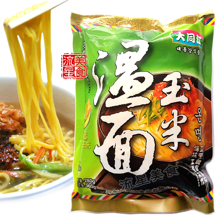 买2包邮丹东特产大同江玉米温面冷面有汤包牛肉泡菜方便冷面360g|ruв категории зерно риса/север и Юг сухих грузов/приправы, удобный момент, лапша - от Buy2taobao.com для оказания профессиональной услуги покупки агента Taobao