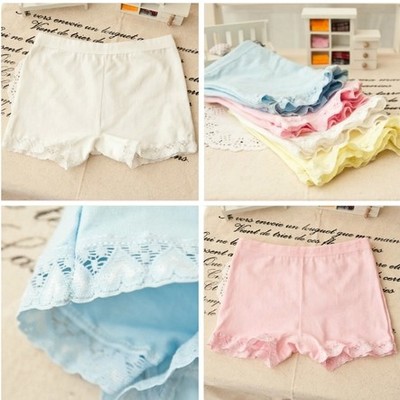 children Cotton Lace Boxer Underwear girl lace shorts Cotton white Flat angle Anti emptied Safety trousersin the Children/Baby/Family fitted , Children's Underwear , Briefs category - from Buy2taobao.com to provide professional Taobao agent buy service