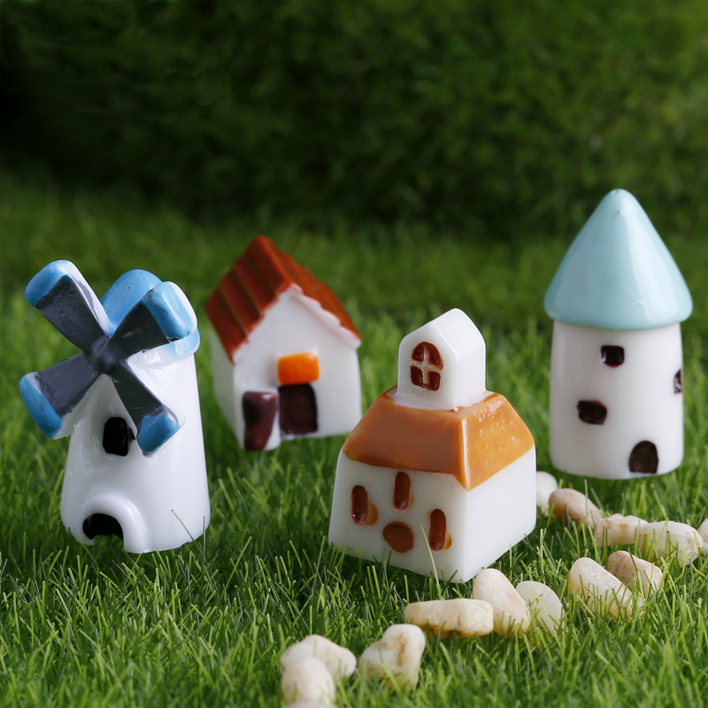 Green resin Microcosmic a decoration originality View Room diy Photography prop Cartoon polishing Countryside Cabinin the Home accessories , Decoration category - from Buy2taobao.com to provide professional Taobao agent buy service