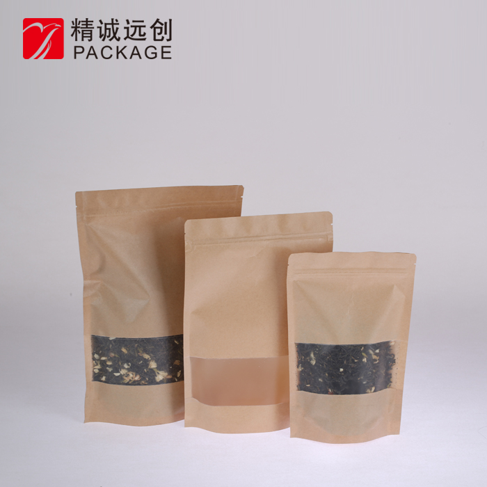 牛皮纸袋开窗透明袋自封拉链袋干果花果茶叶食品袋精诚远创茶包装|msdalam kategori pinggan mangkuk, set teh, caddy teh - dari Buy2taobao.com untuk memberikan perkhidmatan ejen Taobao profesional membeli