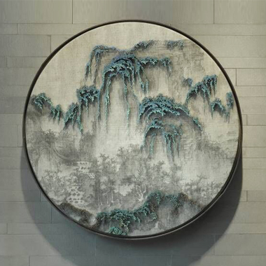 New Chinese style Decorative painting manual three-dimensional Ink landscape Metal nail Paintings Hanging picture a living roomin the Home accessories , Decorative painting , Modern decorative painting category - from Buy2taobao.com to provide professional Taobao agent buy service
