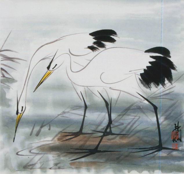 【朵云轩木版水印】林风眠 鹭鸶 中国画装饰画非遗收藏馈赠家居|msdalam kategori Aksesori rumah, lukisan hiasan, lukisan tradisional Cina - dari Buy2taobao.com untuk memberikan perkhidmatan ejen Taobao profesional membeli