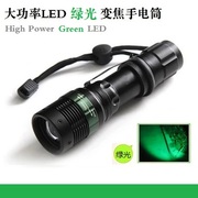 绿光手电筒 3W强光 变焦调光 摄影打光 光绘 氛围光