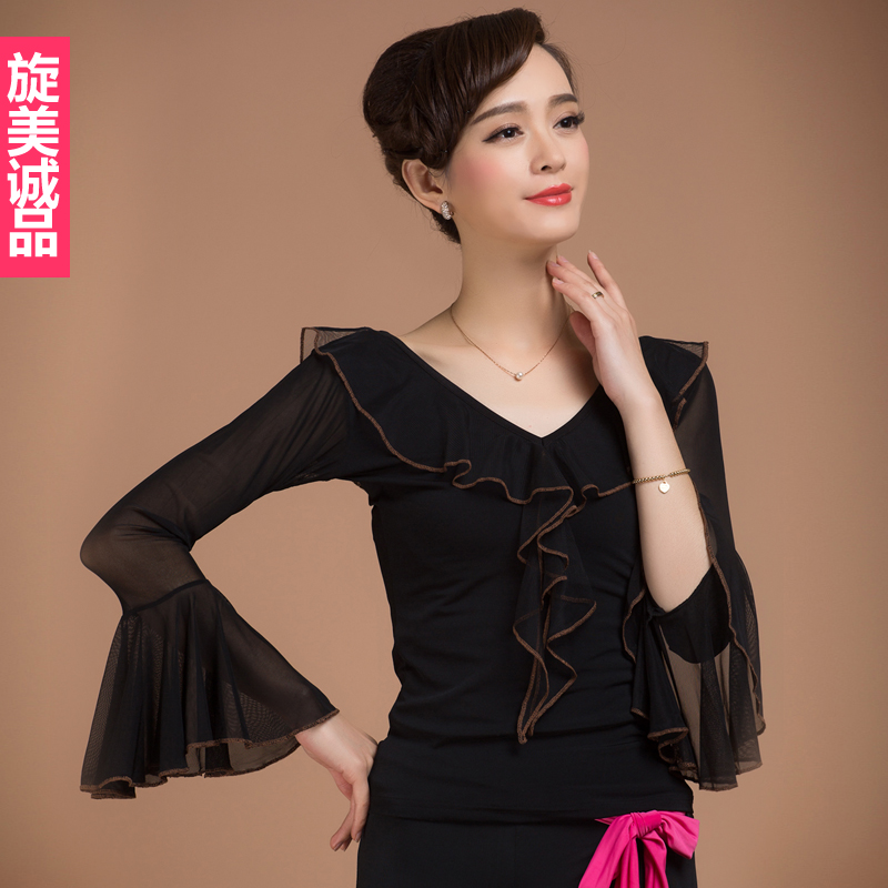 新款 舞蹈服 女式广场舞上衣拉丁舞上装,旋美诚品 y940超漂亮