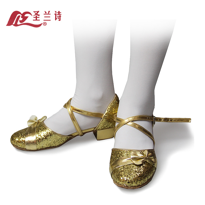 女童室内练功体操演出交谊舞蹈鞋中跟软底恰恰健美操芭蕾拉丁舞鞋在类目 运动/瑜伽/健身/球迷用品, 舞蹈/健美操/体操, 拉丁舞, 拉丁舞鞋中 - 来自Buy2taobao.com提供专业的淘宝代购服务