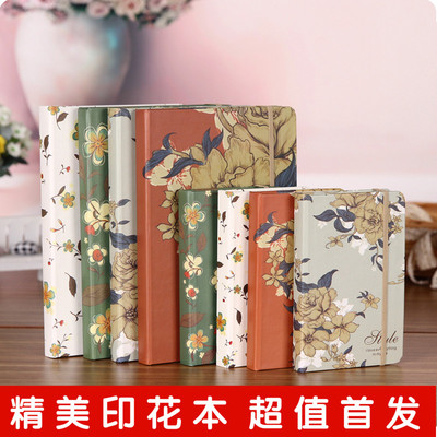 韩国文具 复古笔记本 唯美清新记事本绑绳日记本 笔记本文具包邮