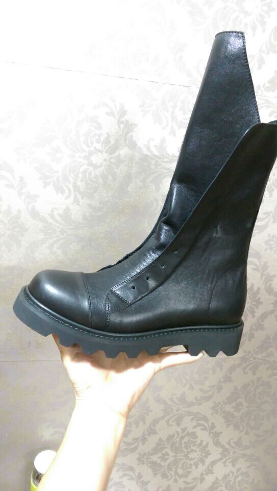 2018 Korean Edition Boots Trend Simplicity genuine leather Self cultivation Riding boots Chinese style Boots leisure time cowhide brevis-ocreain the Men's Shoes, Boots category - from Buy2taobao.com to provide professional Taobao agent buy service