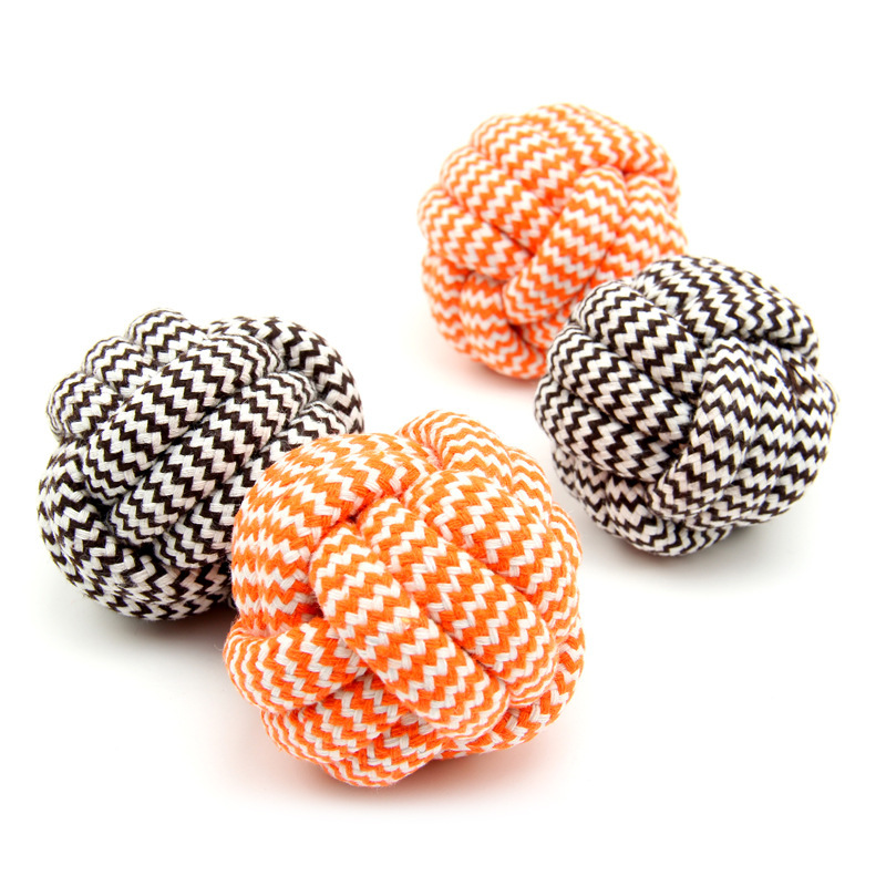 Pets Toys stripe colour Hand-knitted Pet toy ball trumpet 6cmin the Pet/Pet food and supplies , Cat/Dog Toys , Knot Toys category - from Buy2taobao.com to provide professional Taobao agent buy service