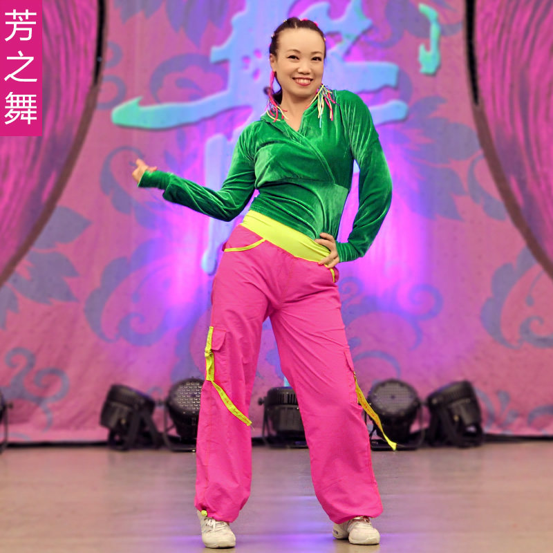 芳之舞 新款加绒广场舞服装格格小鸡上衣长袖休闲套装爱情36计