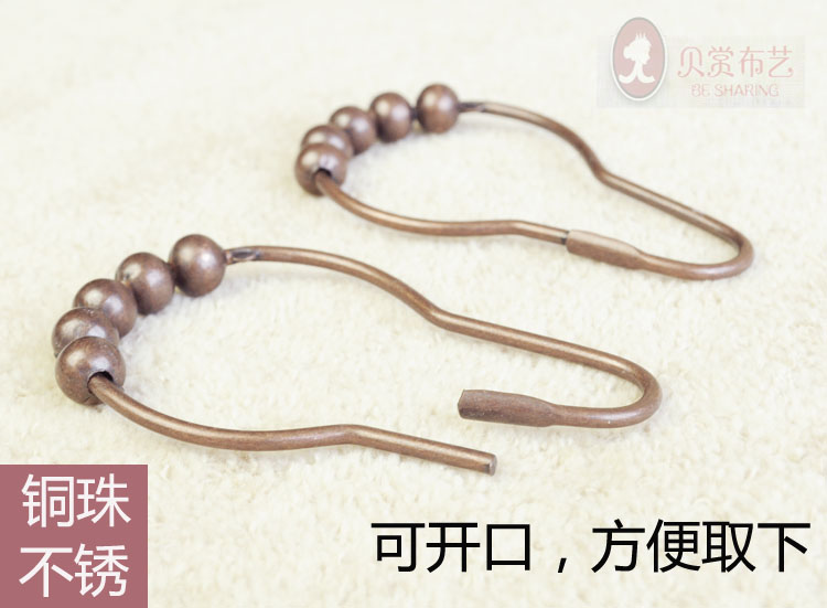 滚珠5珠葫芦ikea创意欧式可爱防水浴室浴帘金属挂钩挂勾吊环在类目 家庭/个人清洁工具, 卫浴用具/卫浴配件, 浴帘配件中 - 来自Buy2taobao.com提供专业的淘宝代购服务