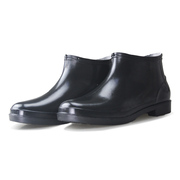 低帮男雨靴水鞋黑色食品工作大码水靴中帮防水雨鞋塑胶底橡胶材质