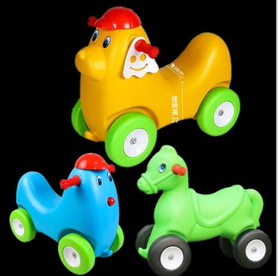 贝旺玩具溜溜车 塑料幼儿园咪咪狗动物滑行车 儿童玩具车学步车