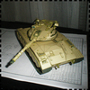 以色列梅卡瓦主战坦克纸模型133军武宅创意，拼装制作手工diy纸艺