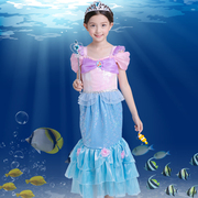 六一节儿童公主裙女孩艾莎礼服美人鱼裙子灰姑娘舞蹈走秀表演服装