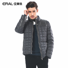 ERAL/艾莱依多重质感短装男式立领短款羽绒休闲夹克9010C图片