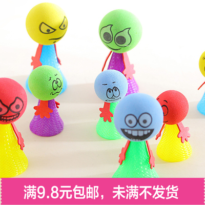 弹跳娃娃新款儿童益智玩具 新奇创意塑料弹簧人 儿童幼儿礼品批发