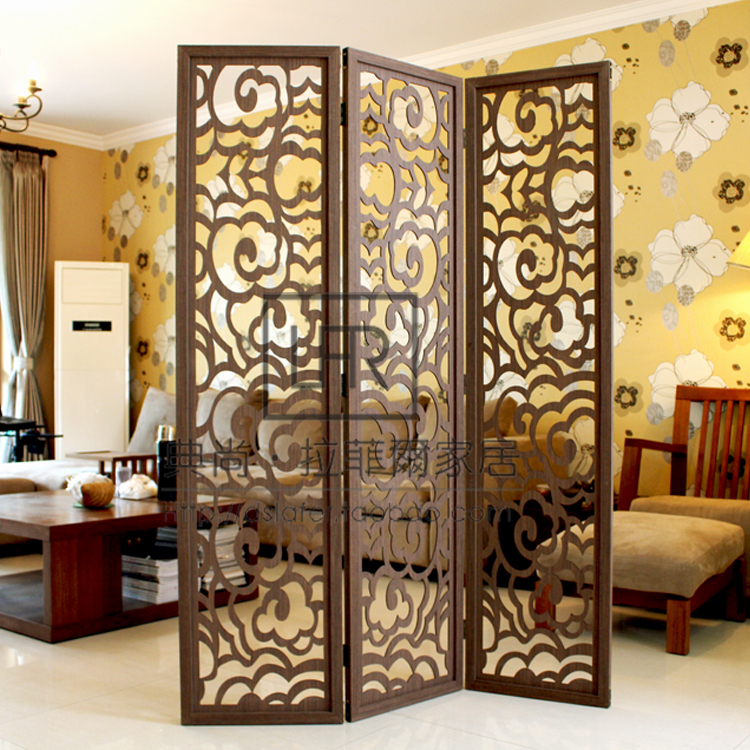 New Chinese style Folding screens Tearoom Restaurant simple and easy partition Restaurant Retro Chinese style Folding screen woodiness Entrance Barrierin the Residential furniture , Screen/Flower Window , Folding screen category - from Buy2taobao.com to provide professional Taobao agent buy service